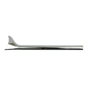 MCS Slip-on Fishtail exhaust extension 30" long chrome