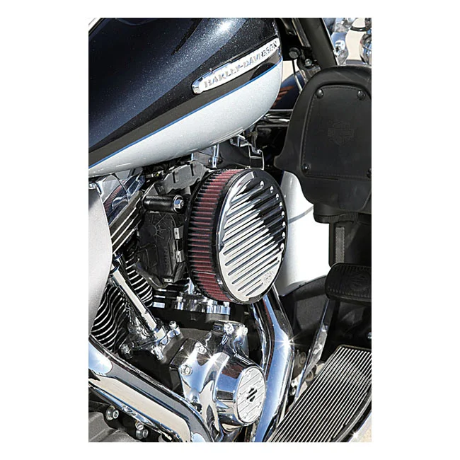 K&N Street metal high-flow air intake Grind, chrome