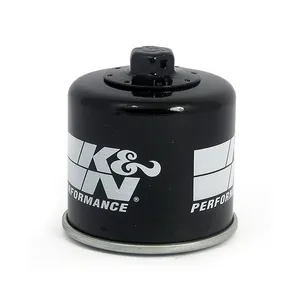 K&N K&N, spin-on oil filter with top nut. Black