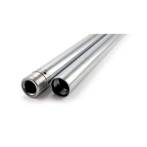 MCS Fork tubes 39mm, 21-3/8". show chrome
