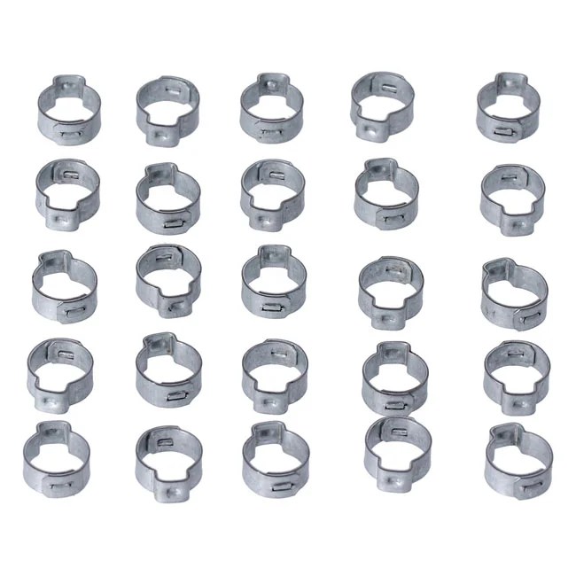 MCS Crimp hose clamp, 17/32" (13.5mm) ID. Zinc - 10014
