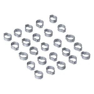 MCS Crimp hose clamp, 17/32" (13.5mm) ID. Zinc