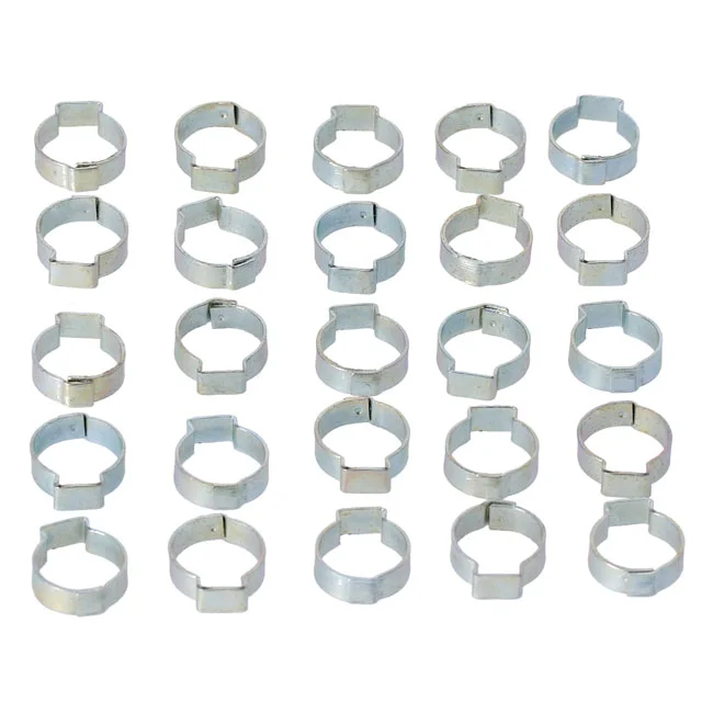 MCS Crimp hose clamp, 11/16 (17.53mm) ID. Zinc - 10020A