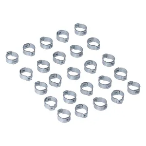 MCS Crimp hose clamp, 19/32 (14.99mm) ID. Zinc