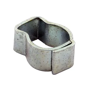 MCS Crimp hose clamp, 1/4 (6.35mm) ID. stainless