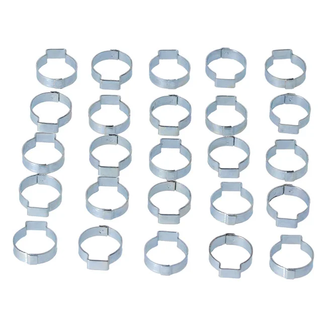 MCS Crimp hose clamp, 13/16 (20.57mm) ID. Zinc - 10086