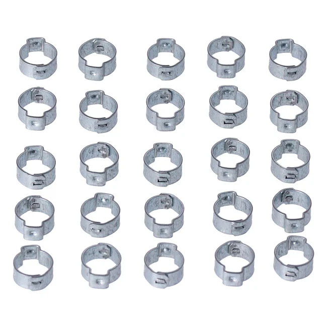 MCS Crimp hose clamp, 1/2 (12.70mm) ID. Zinc - 10117