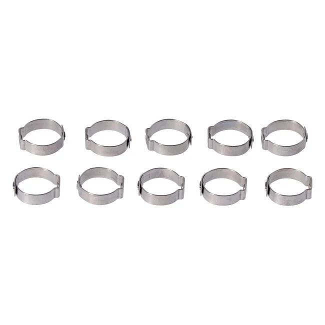 MCS Crimp hose clamp, 3/4 (19.05mm) ID. Stainless - 10157