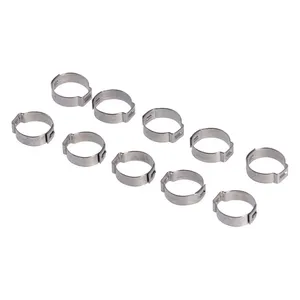 MCS Crimp hose clamp, 3/4 (19.05mm) ID. Stainless