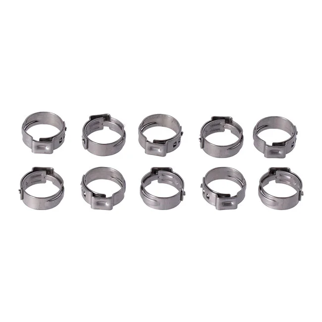 MCS Crimp hose clamp, 5/8 (16.00mm) ID. Stainless - 10198