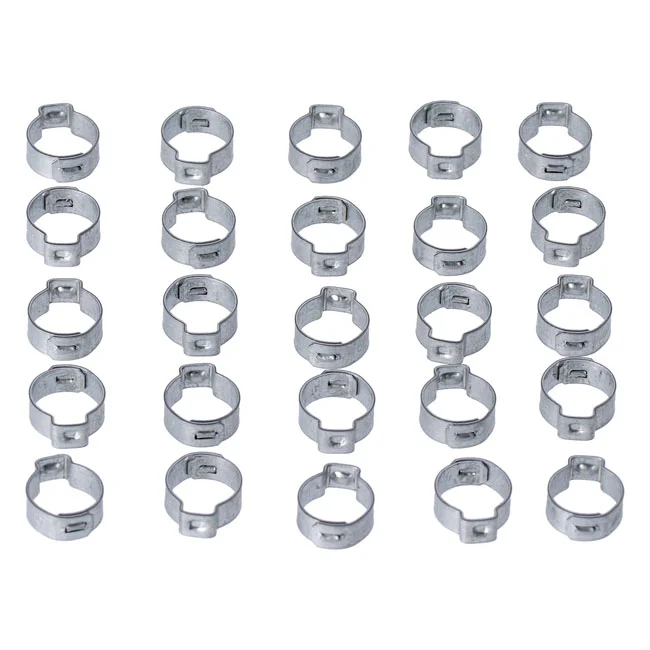 MCS Crimp hose clamp, 5/8 (16.00mm) ID. Zinc - 10198