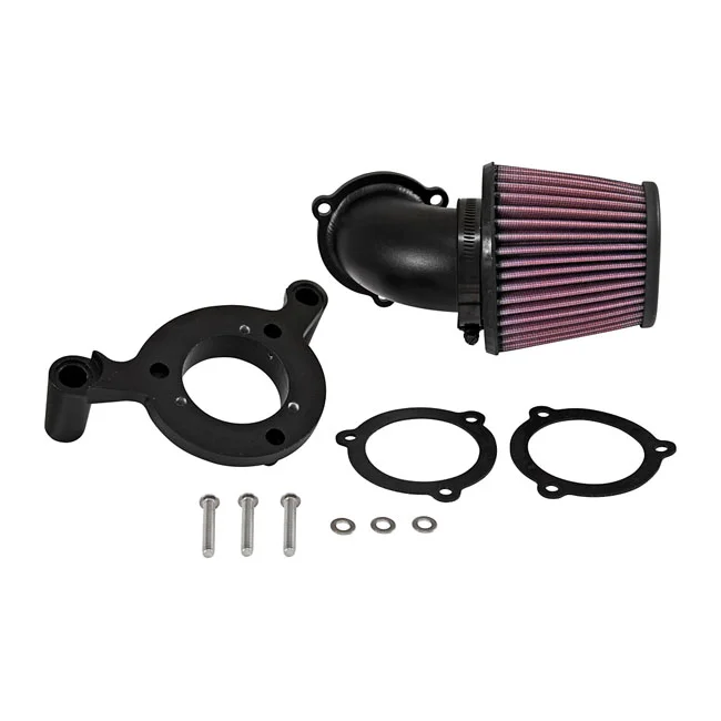 K&N AirCharger performance air cleaner kit. Black