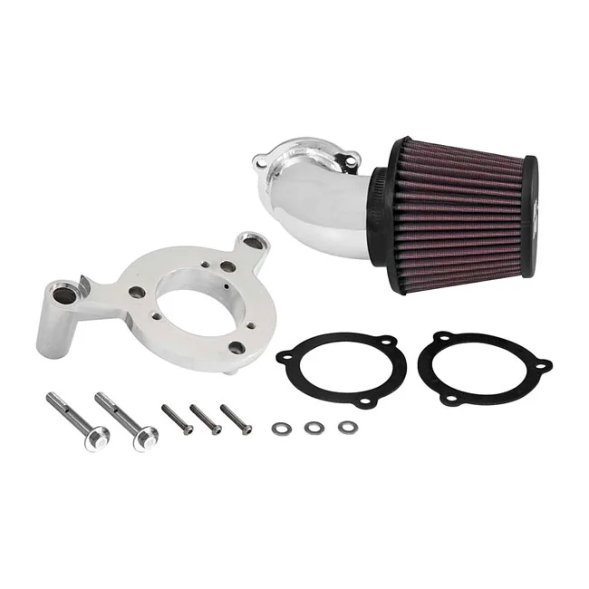 K&N AirCharger performance air cleaner kit. Polished