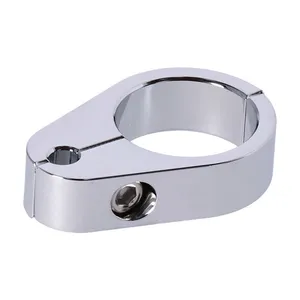 MCS 2-piece frame cable clamp. Throttle. Chrome