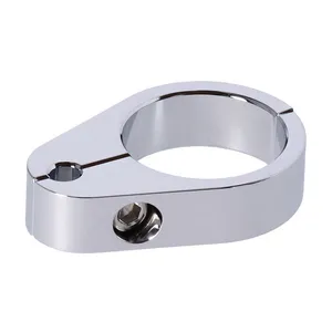 MCS 2-piece frame cable clamp. Throttle. Chrome