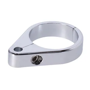 MCS 2-piece frame cable clamp. Throttle. Chrome