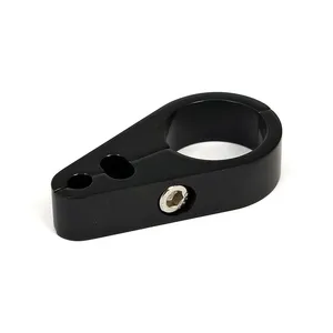 MCS 2-Piece frame cable clamp. Throttle/Idle/Brake. Black