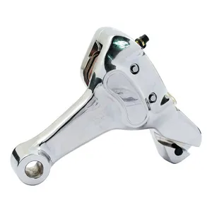 MCS Brake caliper & bracket assembly, rear. Chrome