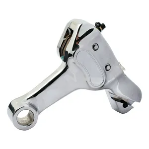 MCS Brake caliper & bracket assembly, rear. Chrome