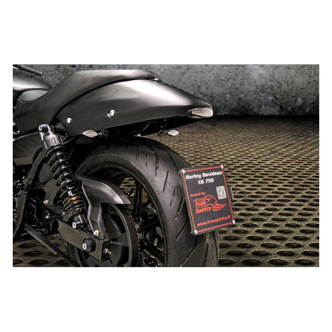 Free Spirits Spirits, XG Street license plate bracket kit. Black