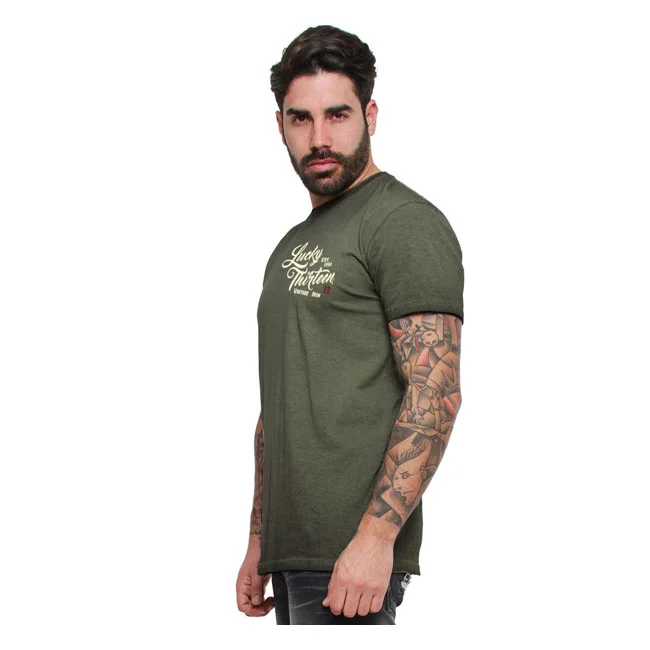 Lucky 13 13 Vintage Iron t-shirt retro green