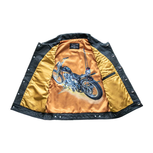 13 and a half company 1/2 Blood Moon leather vest black