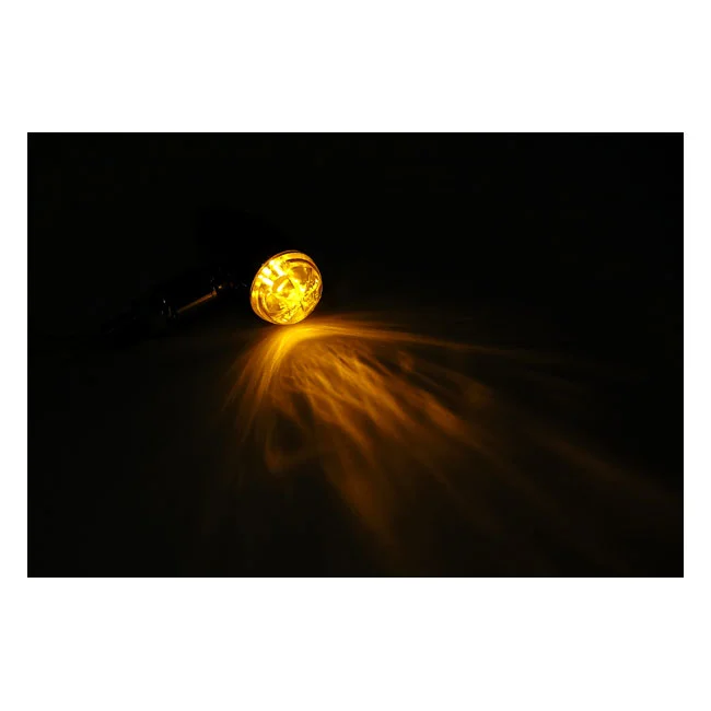 MCS Micro bullet LED turn signals, chrome - 913020