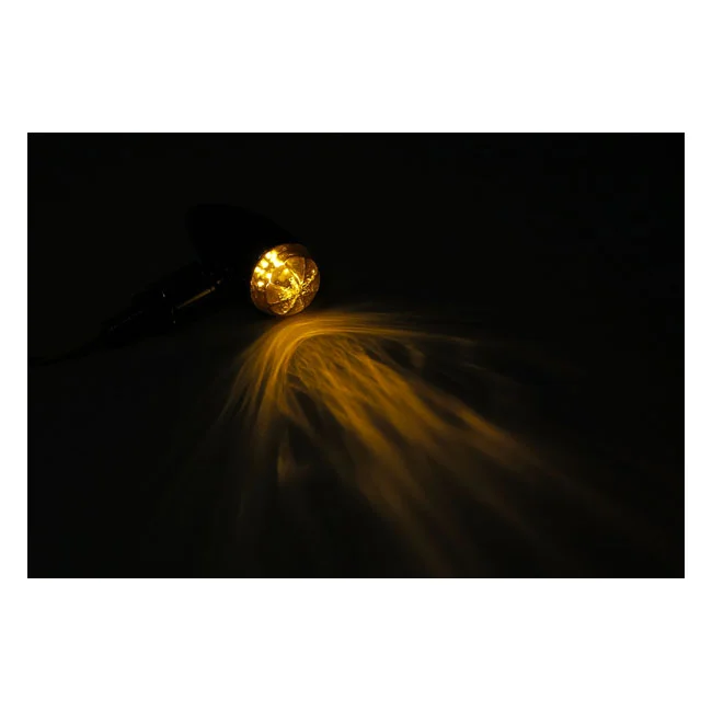 MCS Micro bullet LED turn signals, chrome - 913021