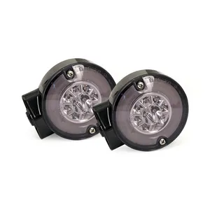 MCS Ringers, FL LED turn signals. Front. Gloss black