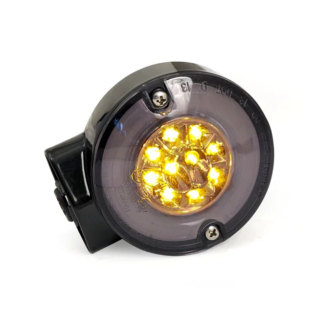 MCS Ringers, FL LED turn signals. Rear. Black - 913027