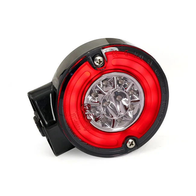 MCS Ringers, FL LED turn signals. Rear. Black - 913027
