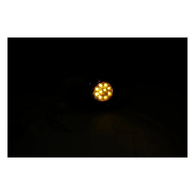MCS Ringers, FL LED turn signals. Rear. Black - 913027