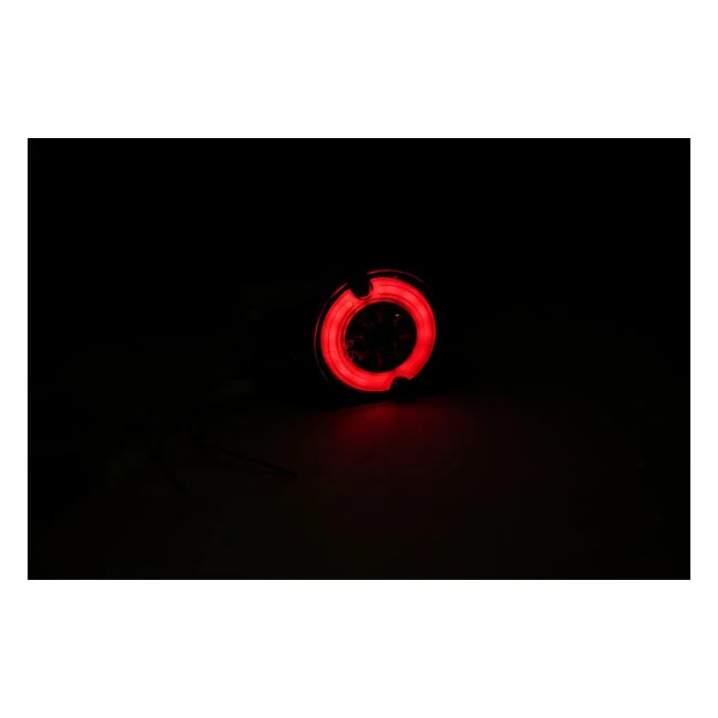 MCS Ringers, FL LED turn signals. Rear. Black - 913027