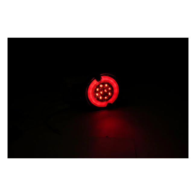 MCS Ringers, FL LED turn signals. Rear. Black - 913027