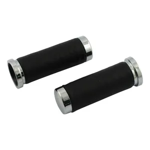 MCS Handlebar grip set, Cushion Smooth. Imitation leather