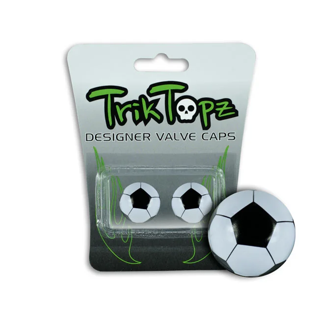 TrikTopz Trik Topz, Soccer Ball valve caps. Black