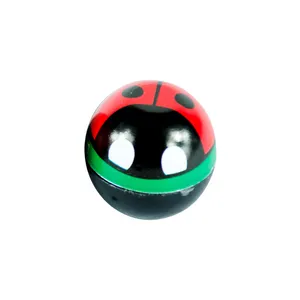 TrikTopz Trik Topz, Lady bug valve caps. Red
