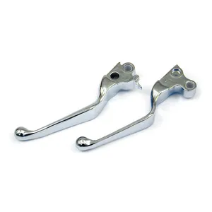MCS Std style handlebar lever set, chrome