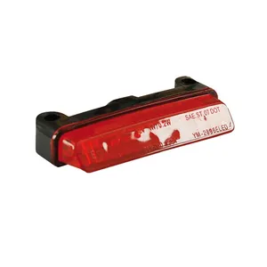 MCS Donovan, mini LED taillight. Black. Red lens