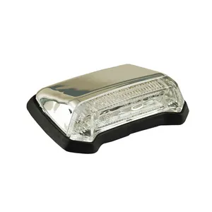 MCS Nitro, mini fender LED taillight. Chrome. Clear lens