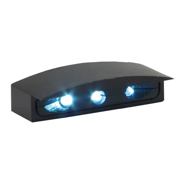MCS Micro LED license plate light, black housing - 913683