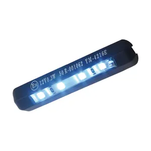 MCS 4-LED license plate light, black