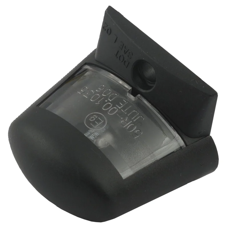 MCS License plate light oval, black. ECE appr. - 913693