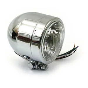 MCS Single 4" H7 headlamp. low beam. Chrome