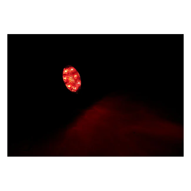 MCS Bates style LED taillight. Black. Red lens - 913872