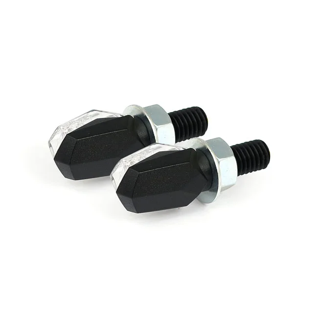 MCS Tiny, LED turn signals. Black, smoke lens - 913953