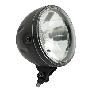 MCS Skyline, 5-3/4" H4 headlamp. bottom mount. Black