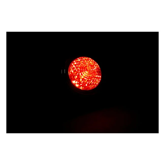 MCS Old school LED taillight, type 1. Chrome. Clear lens - 914135