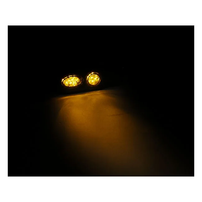 MCS Cluster, LED turn signals. Black. Smoke lens - 914147