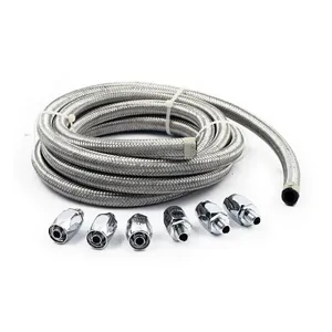 MCS Oil line & fitting kit, braided steel